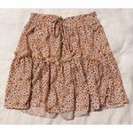 Relipop  Daisy Print Yellow Mini Skirt Photo 4