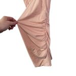 Sundry NWT U-Neck Sleeveless Dress Light Pink Pigment Cashew Ruched Size 1 Small Photo 5