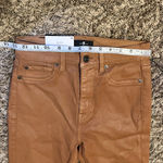 7 For All Mankind NWT High Waist Ankle Skinny Pants Brown Size 26 Photo 6