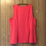Torrid  Coral Vneck Sleeveless Peplum Tank Top 4 4X Photo 7