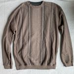 Vintage Knights Sportswear Striped Crewneck Sweater Brown Size L Photo 1