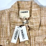 L'Agence Kasey Tweed Crop Jacket Large Bone Multi NWT Photo 8