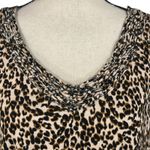 Maurice's SZ 3 (1X-Large) Tank Top Leopard Stretch Racerback V-Neck Hi-Low Hem Photo 1