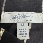 Libby Edelman : Black and Metallic Stripe Flare Sleeve Blouse Photo 7