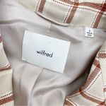 Aritzia Wilfred X Destiny Double Breasted Marisol Plaid Blazer Light Brown Tan Photo 8