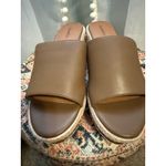 Style & Co Style Co Espadrille Wedge Slide Sandals Brown Leather 9.5 M boho beach Resort Photo 4