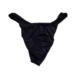 Good American  Shine Ruched Bikini Bottom Black Shimmer Plus Size 3XL 6 Photo 3