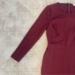 1. State EUC  Burgundy Wine Long Sleeve Faux Wrap Mini Dress, Size M Photo 7