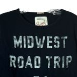 Superdry Shirt Womens Small Black White Lettering Colorado Graphic Tee Casual Photo 2