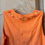 Christopher & Banks  Orange Floral Tank Top xl Photo 4