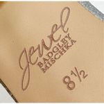 Badgley Mischka  Sandals Womens Size 8.5 Silver Block Heel Open Toe‎ Embellished Photo 7