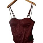 Lulu’s Off Shoulder Corset Top Satin Blouse Overbust Bustier Sexy Club Tank Top Size L Photo 1