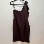 Eliza J Bow-Trim One-Shoulder Sheath Cocktail Dress in Black 18 Photo 5