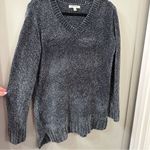 Orvis  Women’s Chenille Blue Oversize Chunky Knit Cozy Sweater Size Medium Photo 1