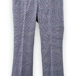 QL2 Quelledue Blue & White‎ Houndstooth Wide Leg High Rise Dress Pants Size 40 Photo 0