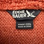 Eddie Bauer  Fleece Button Pullover Rust Terracotta Size XXL Photo 7