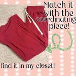 Torrid Red Dream Fleece Plush Notch Front Sleeveless Lounge Sleep Tank - size 1 Photo 9