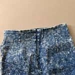 36.5 Acid Wash Denim Pencil Midi Skirt Photo 6