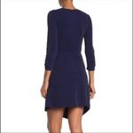 Vince Camuto  Ruched Sparkle Knit BodyCon Asymmetrical dress Photo 4