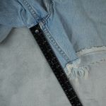 Levi's Vtg 95' 555 Shorts Mens Womens 33x6 Blue Cut Off Raw Hem Bootie Hot Pants Photo 11