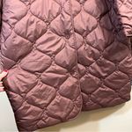 Tentree  Women’s Brown Puffer Jacket XL Button Front Photo 4