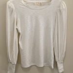 Nation Ltd  Loren Smocked Peasant Tee in off white size XS Photo 0