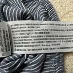 Abercrombie: Striped Balloon Sleeve Floral Embroidered Long Sleeve Blouse Blue Size M Photo 8