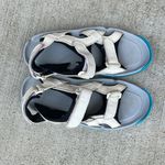 Crocs Blue White XTG Lopro Golf Strap Back Spikeless Sandals Shoes Womens Size 8 Photo 1