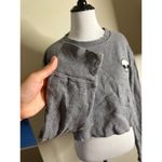 Urban Outfitters Grey alien long sleeve cropped sweater Photo 3