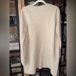 J.Crew  Juliette collarless sweater blazer cardigan open coat cotton oatmeal sand Photo 3
