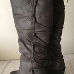 Knee High Boots, Size 9 Gray Photo 4