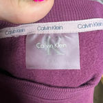 Calvin Klein  Women's‎ Medium Maroon Crewneck Long Sleeve Cotton Sweatshirt Photo 5