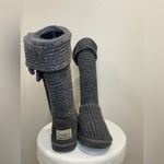UGG  Classic Cardy Knit Boots Women’s Size 7 Gray Tall Sweater Style Photo 5