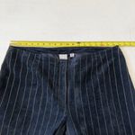 wilson's leather Vintage Wilson Leather Maxima Suede Navy Striped Pencil Pants Size 16 Photo 4
