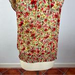 Anthropologie  Tiny Floral Capped Sleeve Top Photo 5