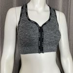 Bebe Sport Women's Front Zip Mini Logo Sports Bra Photo 1