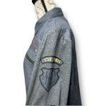 Harley Davidson Gray Knit Woven Military Shirt Long Sleeve Biker Grunge Size XL Photo 6