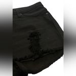 IRO  Black Distressed Jean Shorts Photo 8