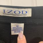 IZOD Flat Front Pants Trousers Sz 12 Side Zip Photo 3
