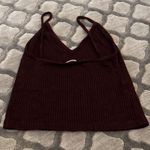 Burgundy Cropped Tank Purple Size undefined Photo 4