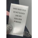 H.I.P. Tunic Top Blouse‎ Sheer Panel 3/4 Sleeve Casual Beige Black Size S Photo 3