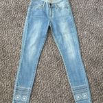 Paige  Skinny Jeans with Embroidery Photo 0