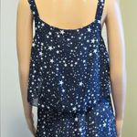 Chelsea & and Theodore Size Medium Navy blue Stars Printed Maxi Dress NWT Photo 2