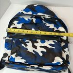 NWT Michael Kors Kent Cobalt White Backpack Army Camouflage Nylon Blue Photo 9