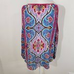 Nicole Miller Pink Paisley Blouse Size Medium Paisley Print Top Photo 5