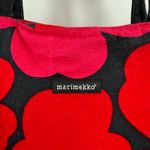 Marimekko Avon Tote Bag Breast Cancer Awareness Cotton Canvas Poppy Red Pink Photo 5