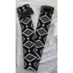 EXPRESS Brand Women’s Belt Beaded Stretch Black With Boho Southwestern Sz M Photo 12