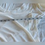 Target A New Day NWT Women's White Ribbed V-Neck Long Sleeve Shirt Top Size M Photo 6