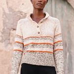 Garnet Hill  Organic-Cotton Slub-Knit Mock Neck Sweater XL Oatmeal Photo 0