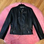 Black Rivet Leather Jacket Photo 0